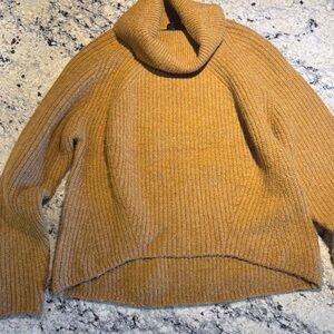 Topshop Cozy Brown Turtleneck Sweater